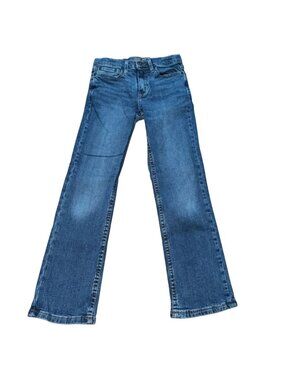 True Craft Flex Kids Straight Denim Jeans-Adjustable Waist-Size 10-GUC
